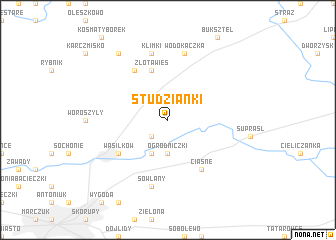 map of Studzianki