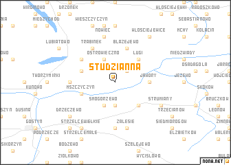 map of Studzianna