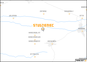 map of Studzieniec