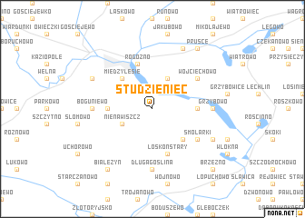 map of Studzieniec