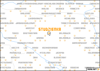 map of Studzienka