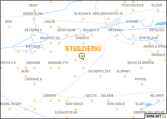 map of Studzienki