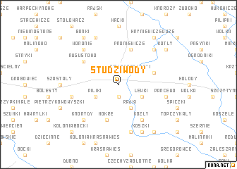 map of Studziwody