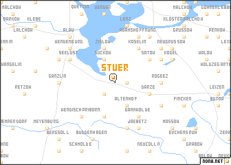map of Stuer