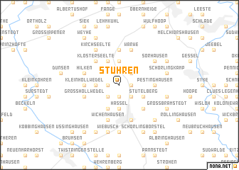 map of Stühren