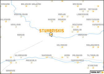 map of Stumbriškis