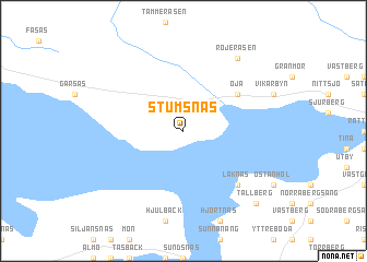 map of Stumsnäs