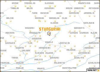 map of Stunguriai