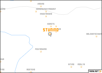 map of Stunino