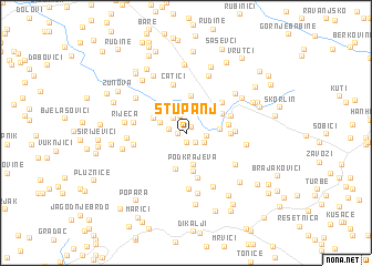 map of Stupanj