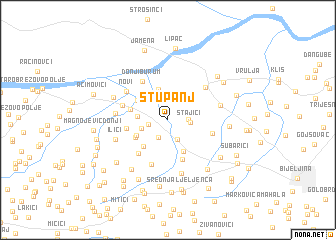 map of Stupanj