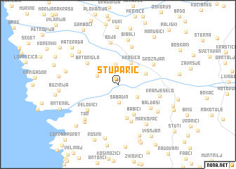 map of Stuparić