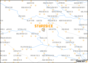 map of Stupešice