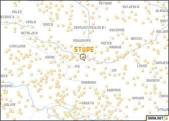 map of Stupe