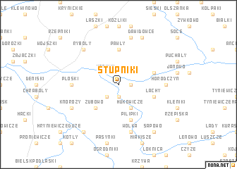 map of Stupniki
