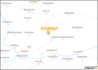 map of Stupniki