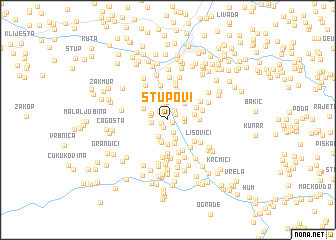 map of Stupovi