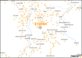 map of Stupovi