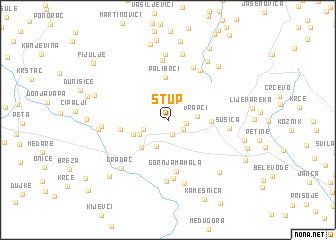 map of Stup