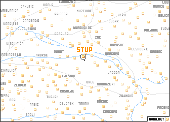 map of Stup