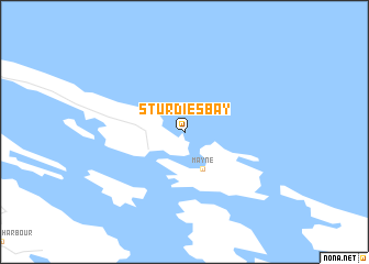 map of Sturdies Bay