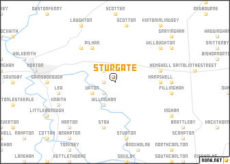 map of Sturgate
