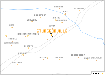 map of Sturgeonville
