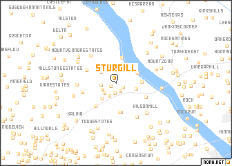 map of Sturgill