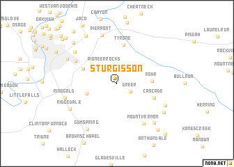 map of Sturgisson