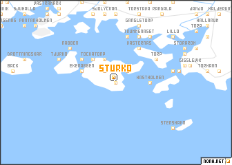 map of Sturkö