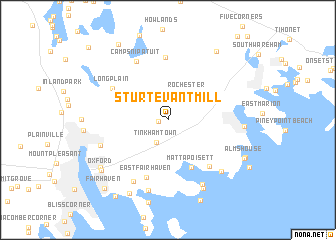 map of Sturtevant Mill