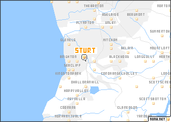 map of Sturt