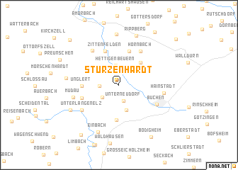 map of Stürzenhardt