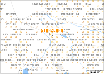 map of Stürzlham