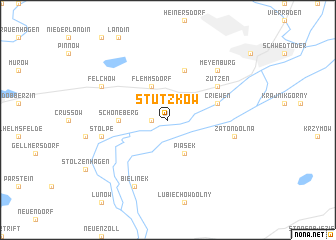 map of Stützkow