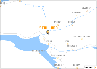 map of Stuvland