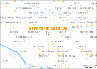 map of Štvrtok na Ostrove