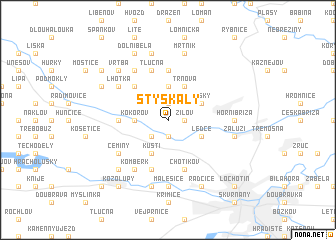 map of Stýskaly