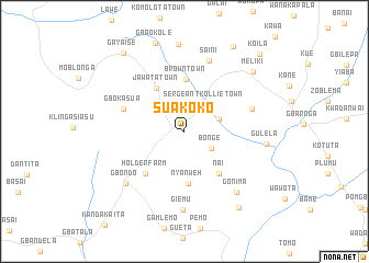 map of Suakoko