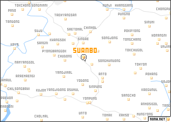 map of Suanbo