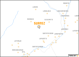 map of Suárez