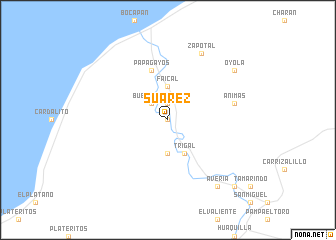 map of Suárez