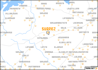 map of Suárez