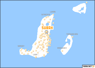 map of Subah