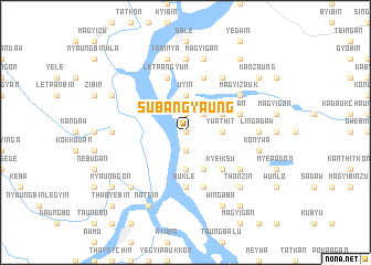 map of Subangyaung