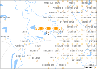 map of Subarnakhāli