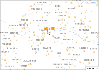 map of Subar