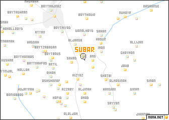 map of Şubār