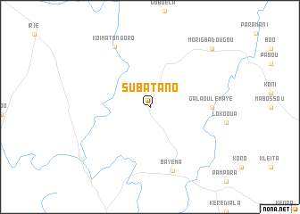 map of Subatano