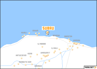 map of Subau